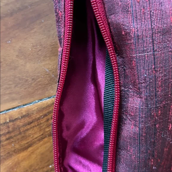 Red Backpack with Flap Closure - Picture 4 of 5